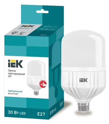 Лампа IEK LED HP 30 Вт 230 В 4000К E27 LLE-HP-30-230-40-E27
