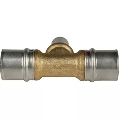 SFP-0005-261626 STOUT Тройник переходной 26х16х26 для металлопластиковых труб прессовой