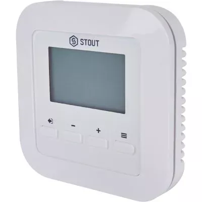 STE-0101-009005 STOUT Проводной комнатный регулятор R-9s, белый