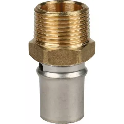 SFP-0001-003420 STOUT Переходник с наружной резьбой 3/4"х20 для металлопластиковых труб прессовой