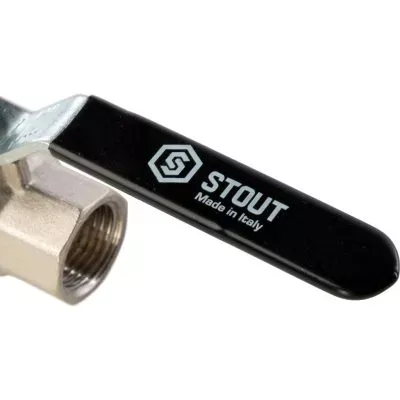 SVB-0003-000015 STOUT Кран шаровой полнопроходной, ВР/НР, ручка рычаг 1/2