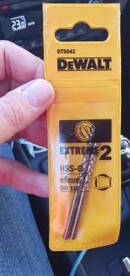 Сверло для металла DeWALT 4х75х43мм, 2шт, Extreme2 DT 5042