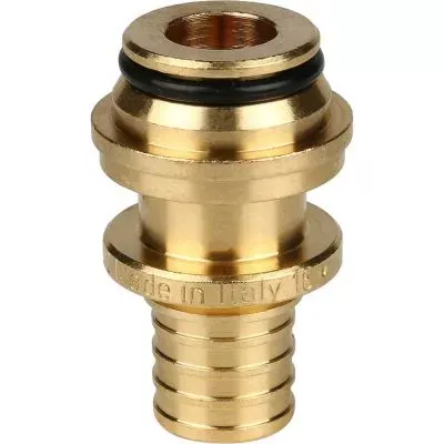 SFA-0034-001634 STOUT Переходник с накидной гайкой (евроконус) 16xG 3/4" для труб из сшитого полиэтилена аксиальный