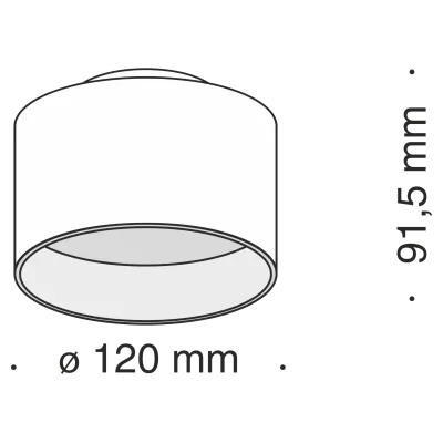 Потолочный светильник Technical C009CW-L16B