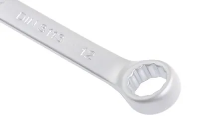 Ключ комбинированный, 12 мм, CrV, матовый хром Matrix