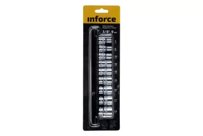 Inforce Набор торцевых безударных головок 3/8" 7-19 мм 11-01-257