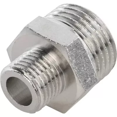 SFT-0004-001214 STOUT Ниппель НН переходной никелированный 1/2X1/4