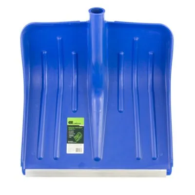 Лопата для уборки снега пластиковая, синяя, 420 х 425 мм, без черенка, Россия, Сибртех