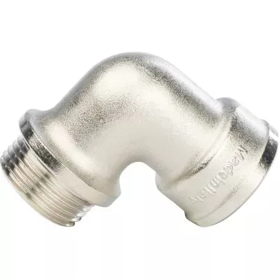 SFT-0016-000001 STOUT Угольник с упором НВ никелированный 1"