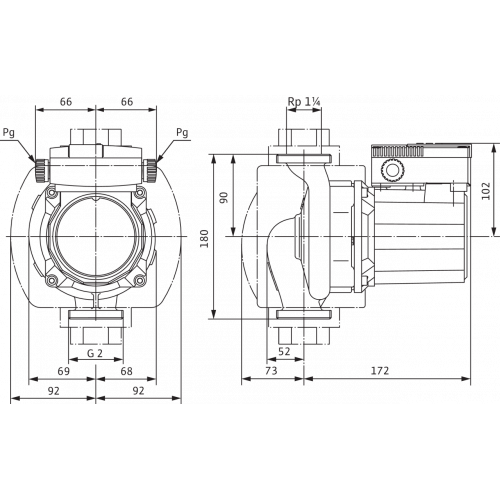 Насос циркуляционный Wilo TOP-Z 30/10 RG (1x220V, 10 бар)