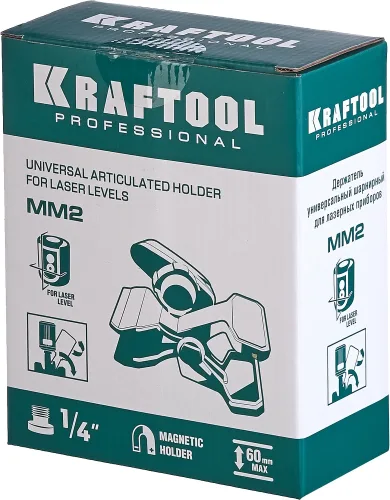 KRAFTOOL универсальный шарнирный держатель- клипса MM2 34704