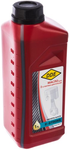 Фото Масло 2-х тактное минеральное (1 л) DDE M-2T Масло 2-х тактное минеральное (1 л) DDE M-2T