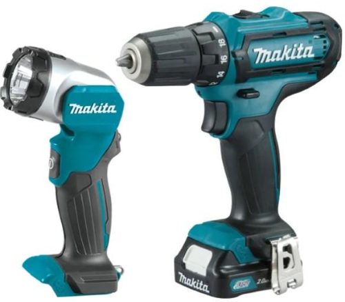 Набор аккумуляторного инструмента Makita DF331DWYL1: дрель-шуруповерт DF331D + фонарь ML105