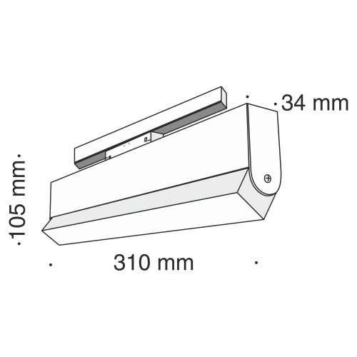 Трековый светильник Technical TR013-2-20W4K-B