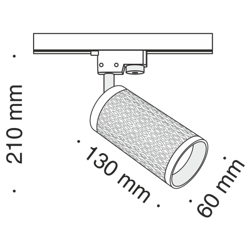 Трековый светильник Technical TR011-1-GU10-B