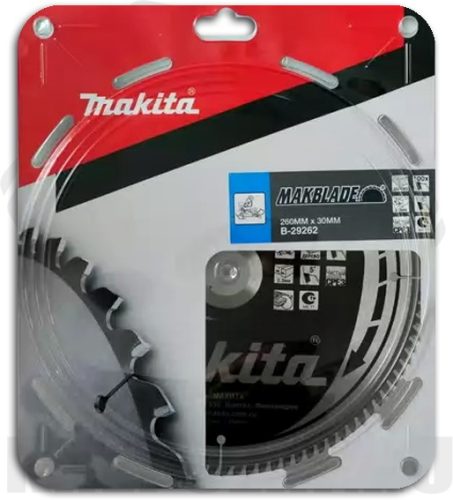 Пильный диск по дереву 260x30/15,88x2,3x100T Makita B-29262