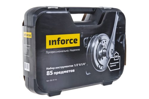 Inforce Набор инструментов 85 предметов 1/2" & 1/4" 06-07-14