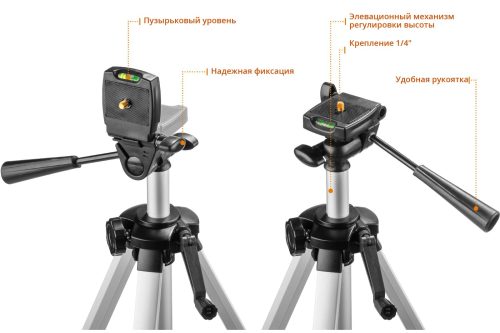 Лазерный уровень ЗУБР Крест-2D (34907-2) со штативом