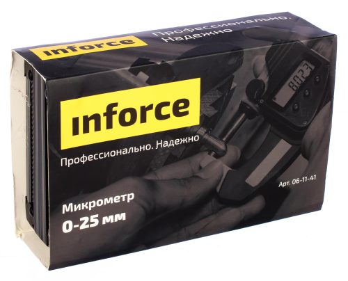 Inforce Микрометр 0-25мм*0.01мм 06-11-41