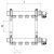 Коллекторная группа REHAU HLV 6 - 1" на 6 контура 3/4" EK (нержавеющая сталь, без шаровых кранов)