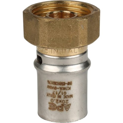 SFP-0016-003420 STOUT Переходник с накидной гайкой 3/4"х20 для металлопластиковых труб прессовой