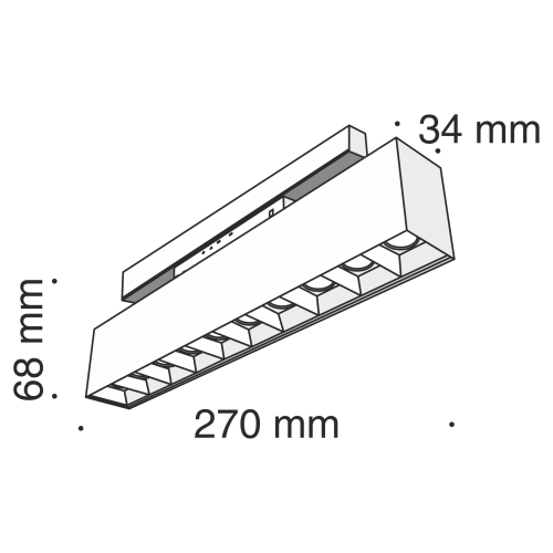 Трековый светильник Technical TR014-2-20W4K-B