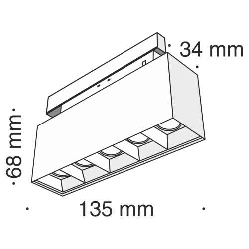 Трековый светильник Technical TR014-2-10W4K-B