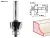ЗУБР 22.2 x 13 мм, радиус 4.8 мм, фреза кромочная калевочная №2 28785-22.2 Профессионал