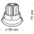 Встраиваемый светильник Technical DL031-2-L12W