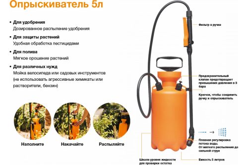 Садовый опрыскиватель Fiskars 5л 1025934