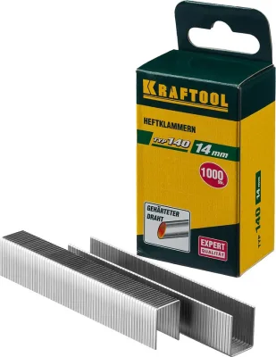 KRAFTOOL скобы тип 140, 14 мм, скобы супертвердые 31680-14