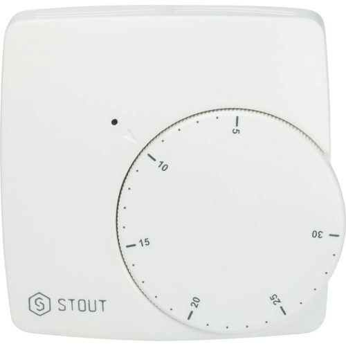 STE-0002-000003 STOUT Проводной электронный термостат WFHT-BASIC со светодиодом (норм.откр.)