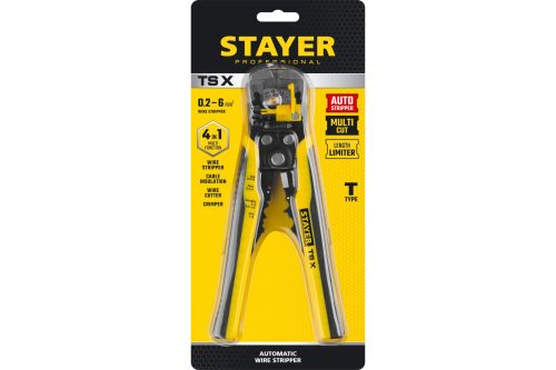 STAYER 0.2-6 мм², стриппер автоматический многофункциональный TS-X 22655