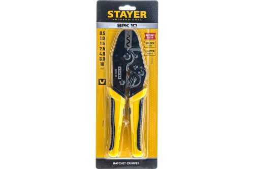 STAYER 0.5-10 мм², для медных наконечников и гильз, пресс-клещи 45440 Professional