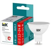 Лампа IEK LED MR16 софит 8Вт 12-24В 4000К GU5.3 LLE-MR16-08-12-24-40-GU5