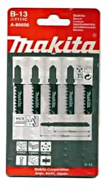 Пилки по дереву 5 шт. (80 мм) для лобзика Makita A-85656