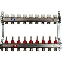 SMS 0917 000009 STOUT Коллектор из нержавеющей стали с расходомерами 9 вых. SMS 0917 000009 STOUT Коллектор из нержавеющей стали с расходомерами 9 вых.