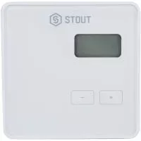 STE-0101-009001 STOUT Проводной комнатный регулятор R-9b, белый