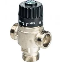 *SVM-0025-236520 STOUT Термостатический смесительный клапан для систем отопления и ГВС 3/4"  НР   30-65°С KV 2,3