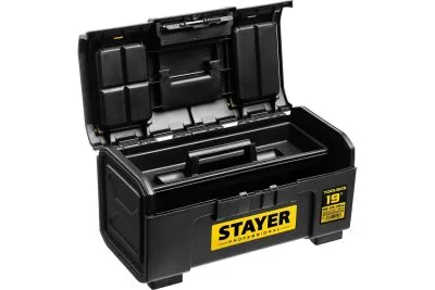 STAYER 480 х 270 х 240, пластиковый, ящик для инструмента TOOLBOX-19 38167-19 Professional