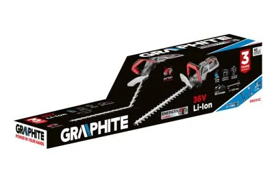 Аккумуляторные ножницы для живой изгороди GRAPHITE Energy+ 58G042