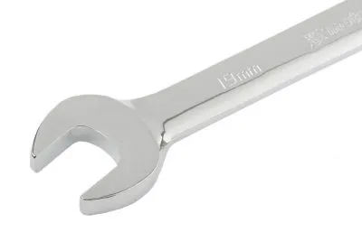 Ключ комбинированный трещоточный, 19 мм, CrV, зеркальный хром Matrix Professional