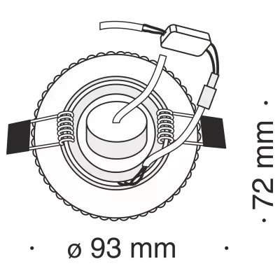 Встраиваемый светильник Technical DL294-5-3W-WC