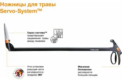 Ножницы для травы, удлиненные Fiskars GS46 113690/1000590