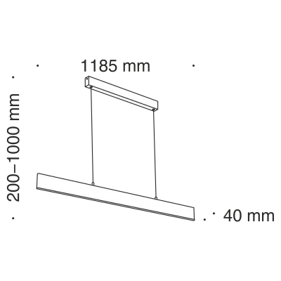 Подвесной светильник Technical P010PL-L30B4K