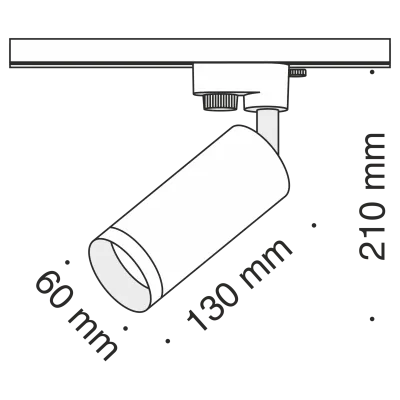 Трековый светильник Technical TR004-1-GU10-GF