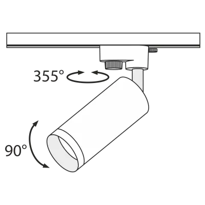 Трековый светильник Technical TR004-1-GU10-G