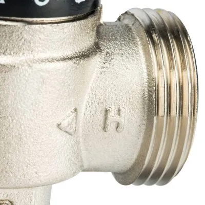 *SVM-0025-186525 STOUT Термостатический смесительный клапан для систем отопления и ГВС 1"  НР   30-65°С KV 1,8