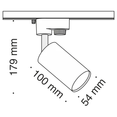 Трековый светильник Technical TR002-1-GU10-B