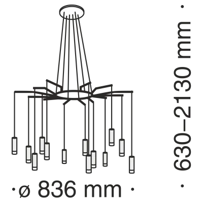 Подвесной светильник Technical MOD035PL-12B